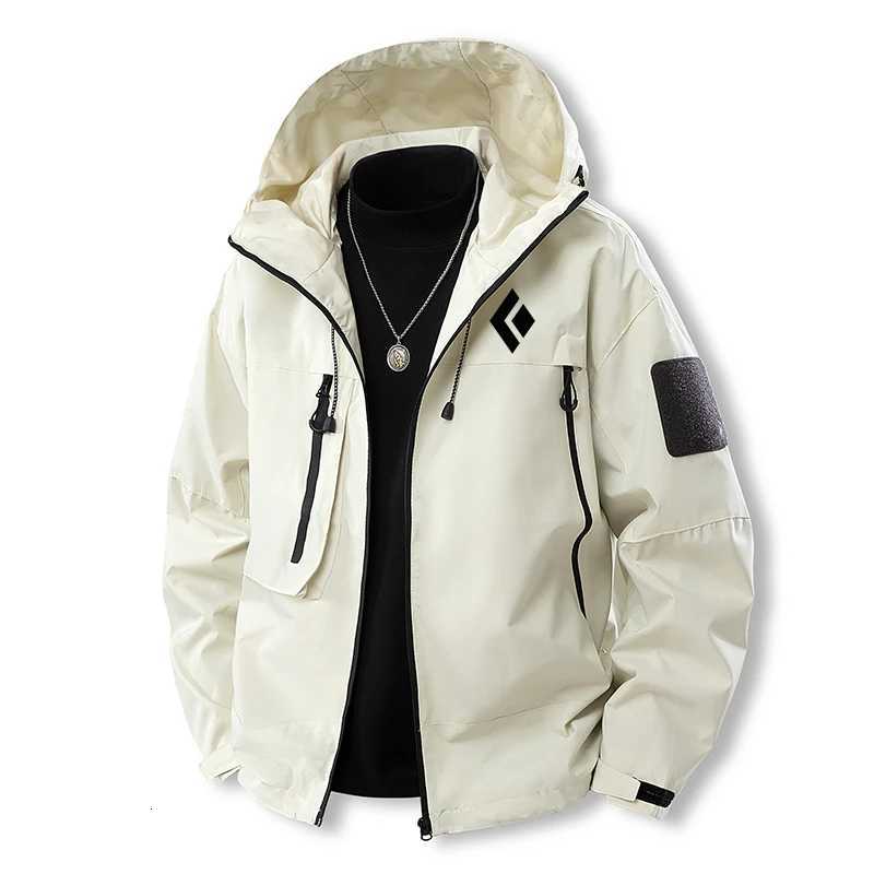 New Waterproof Trench Coat Outdoor Hiking Camping Tactical Hooded Jacket Lightweight Breathable Windproof And Rainproof Jacket XJ250801