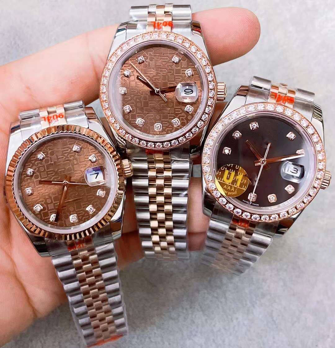 2025 new Super U1 ST9 Watch Designer 36MM New Bezel New Links Sapphire Crystal 904L Stainless Steel Waterproof Watches Coffee colored dial