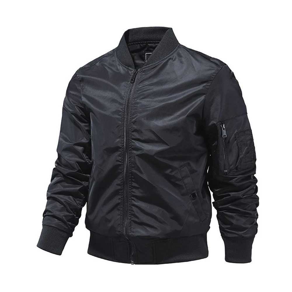 2024 Spring Summer Bomber Jacket Men Solid Color Fashion Baseball Jackets New Outerwear Jackets for Men EUR S-2XLXJ250801