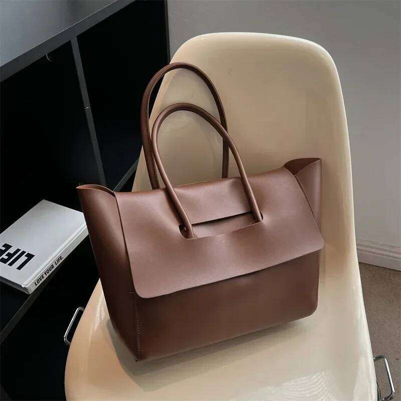 Fashion Women Shoulder New Large Capacity Handbags Simple Retro Tote Solid Color Famous Brand High Quality Bags bag