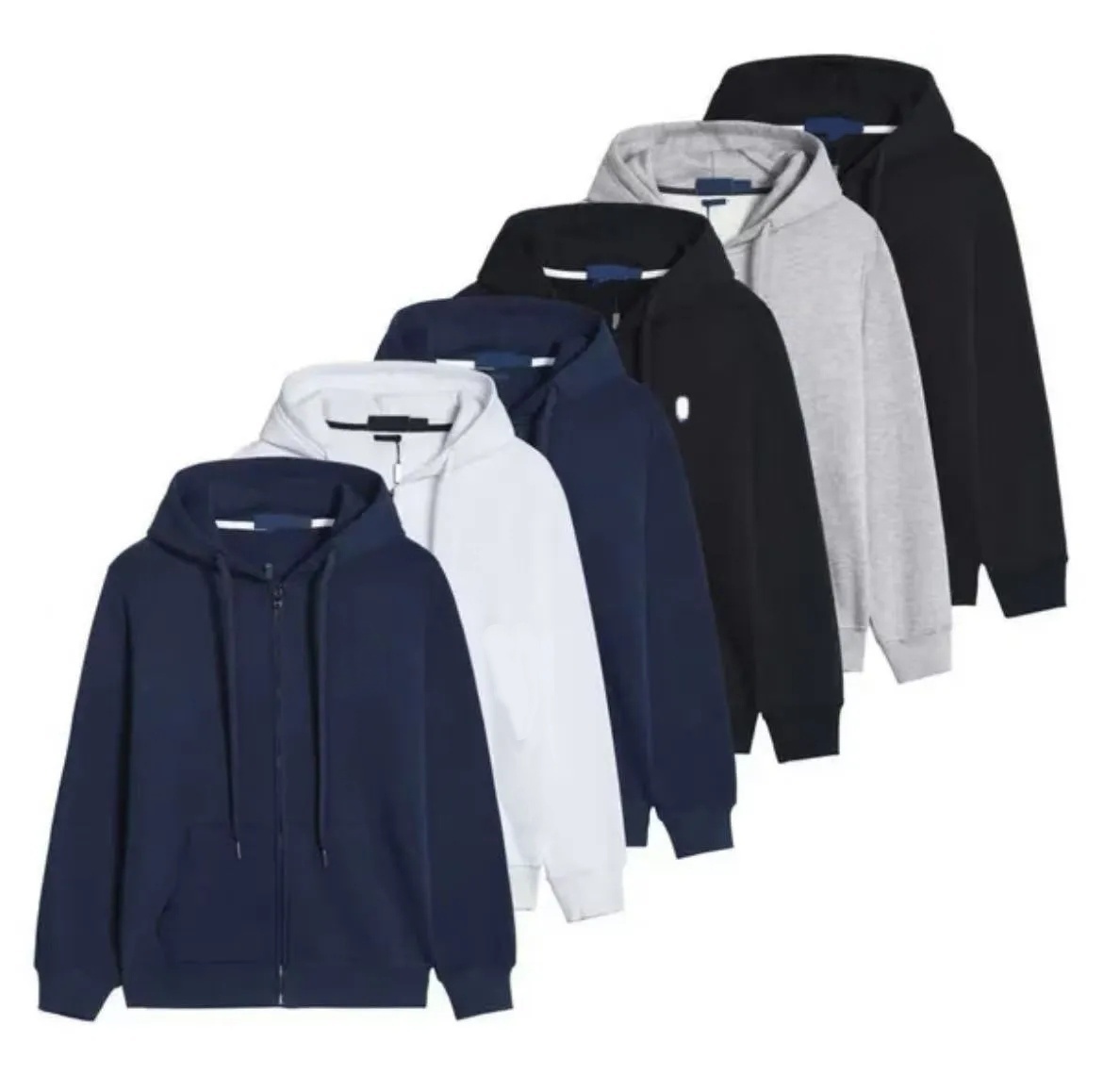 Mens Cotton Causal O-Neck Small Horse Zip Up Hoodies Designer Polo Jackets Womens Cotton hoodie Men Autumn Winter