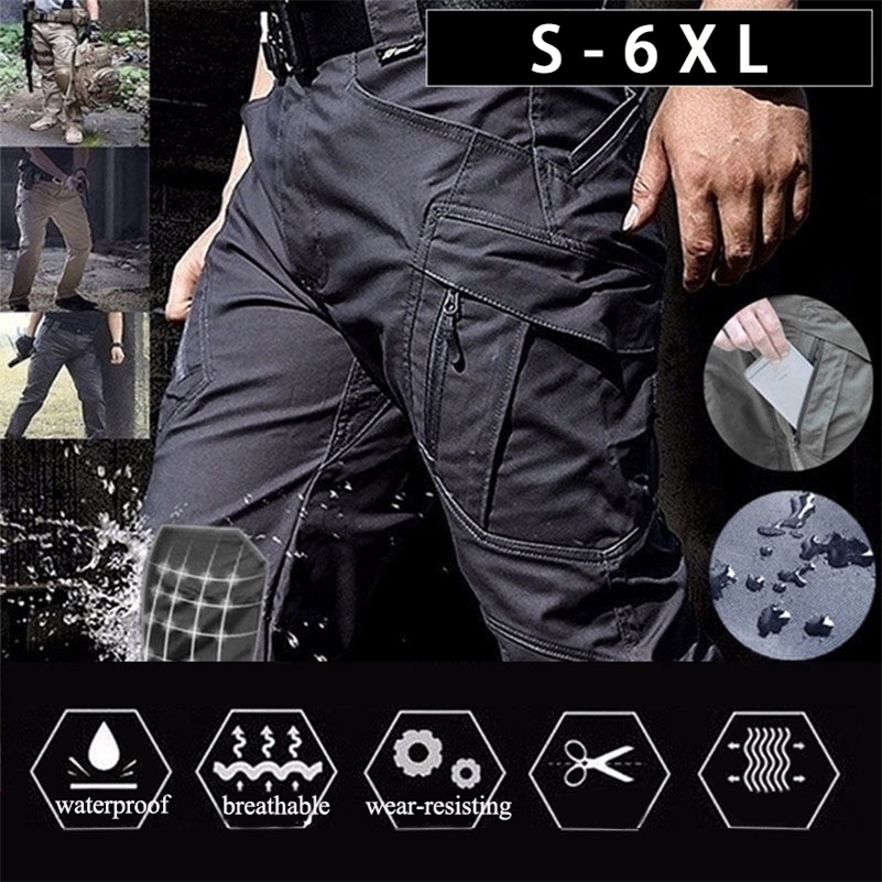 Tactical Cargo Pants Men Combat Trousers Army Military Pants Multiple Pockets Working Hiking Casual Mens Trousers Plus Size 6XL 250724CJ