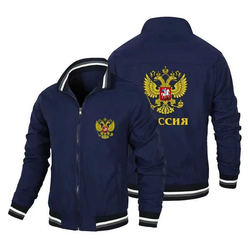Russian Eagle mens casual zipper outdoor jacket mens windbreaker top 2024 autumn/winter new item L260529