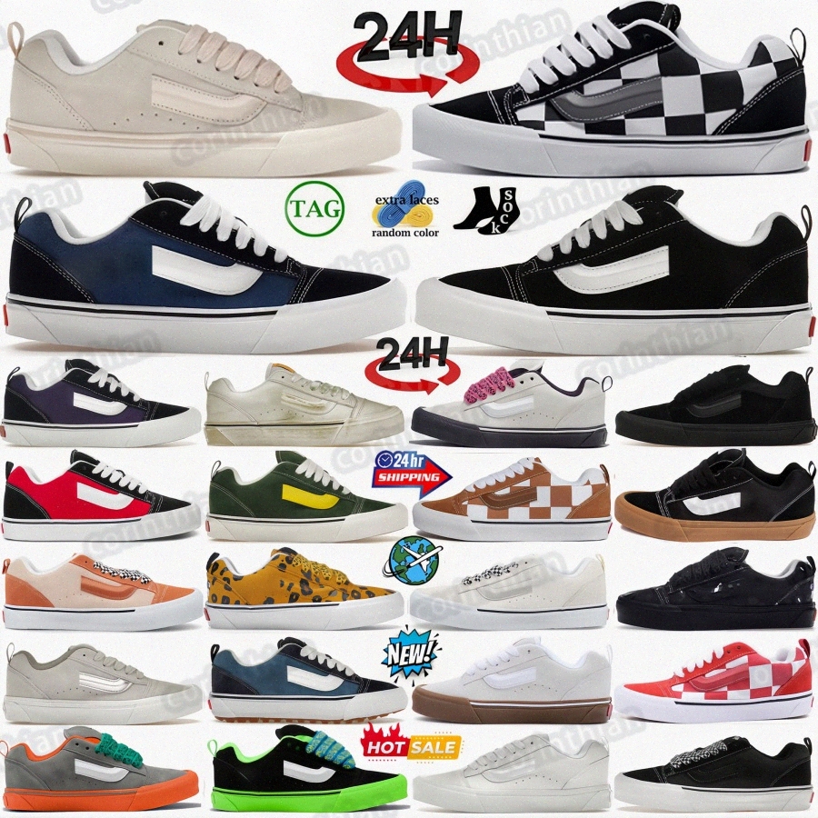 Knu skool designer sneakers men shoes sneaker shoe Purple Red Retro Orange Port Triple Black Gum White Grey Brown Green mens womenSwQn#-image-957388042