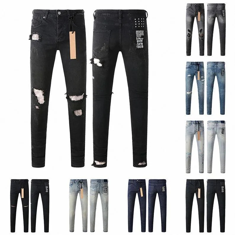 Men's jeans designer jeans ksubi jeans Brand Skinny Slim Fit Luxury Hole Ripped Biker Pants Skinny Pant Designer Mens Womens Trend