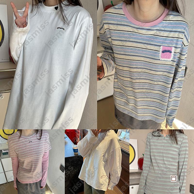 Spring Autumn Long Sleeve Base Shirts Designer T Shirt Womens Luxury Tops Female Knitted Cardigan -12 Cotton Jacket Coat Woman Outer Clothing DPD250