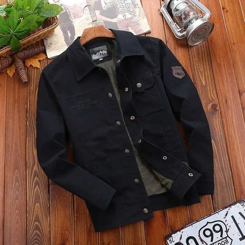 Black Green Military Bomber Cargo Spring Autumn Cargo Jackets Men Oversize 5XL Casual Jackets For Mens Techwear Windproof XJ250801