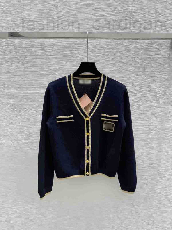 luxury for Women's Sweaters high end Designer sweater Knitting Cardigan sweaters women Round neck and V-neck Embroidery Knitwear Button FZJC