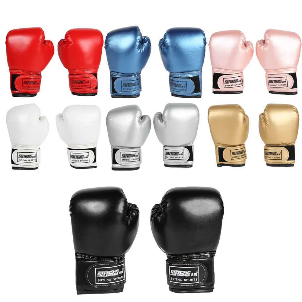PU Leather Breathable Elastic Boxing Sanda Fighting Gloves Children Boxing Training Fighting Gloves For Men And Women XJ250802