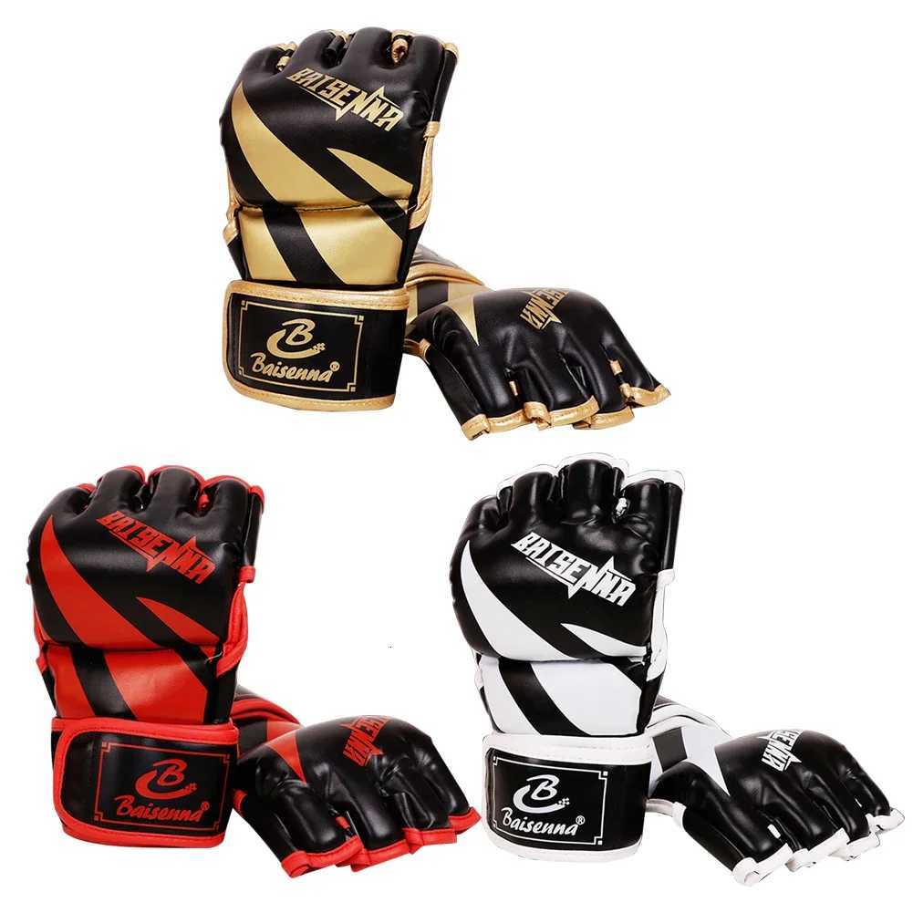 Boxing Gloves for Men Women PU Leather 3cm Thickened Karate Muay Thai Boxing Gloves Free Fight MMA Sandbag Training Gloves XJ250802
