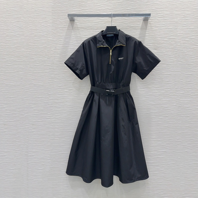 dresses women's Designer dresses for woman luxurious Casual Dresses fashionable simple business-style zipper blouse dresses fitted elegant shor