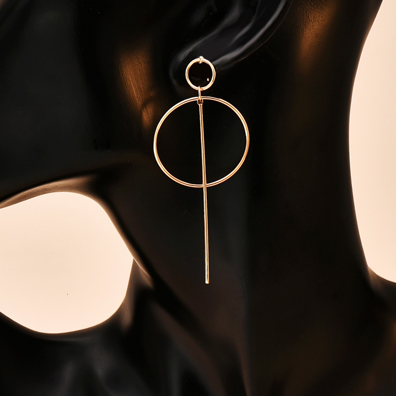 Free shipping designer Luxury Jewelry European and American Fashion Trendy Simple Round Circle Geometric Earrings Set New Model C0349