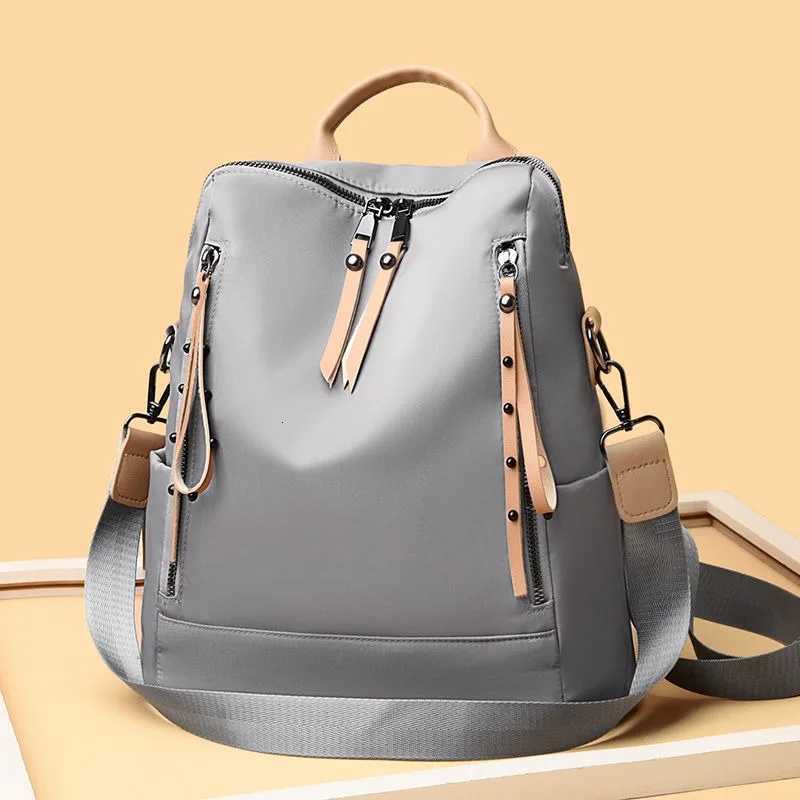 Women Backpack Bag Soft Nylon Fabric Waterproof School Bag Designer Multifunctional Perppy Style Young Female Shoulder Bag Z250802