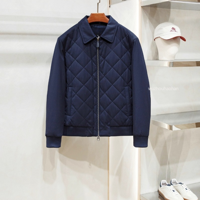 Designer Men Jackets Autumn and Winter Merino Wool Blended Warm Cotton Coat L1289