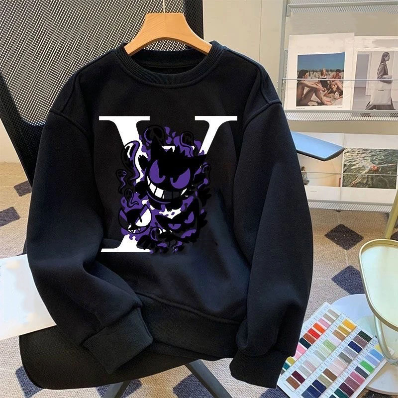 The designer version of the new fashion brand printed men's and women's unisex round-neck long-sleeved loose sweatshirt in large size s-5x