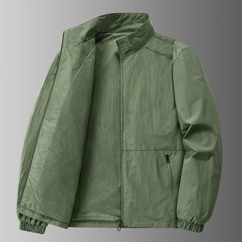 Mens jacket spring and autumn thin casual sports jacket windproof jacket 2025 workwear outdoor assault jacket top250801