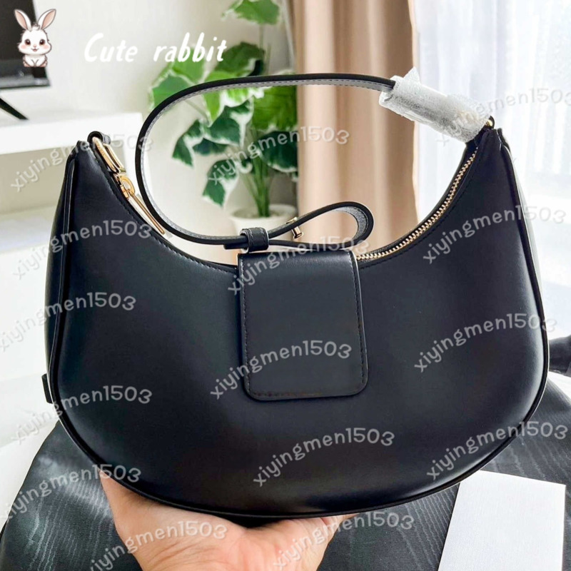Shoulder Bags High quality Underarm brown AVA Cases Shoulder bag mens Luxury handbag CrossBody tote Designer bag Womens Clutch half moon Leather poc