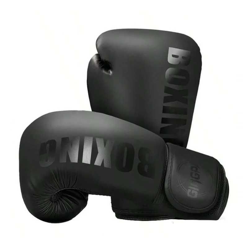 6 8 10 12oz Muay Thai Boxing Gloves For Men Women PU Leather Training Gloves for Fighting Kickboxing Mixed Martial Arts XJ250802