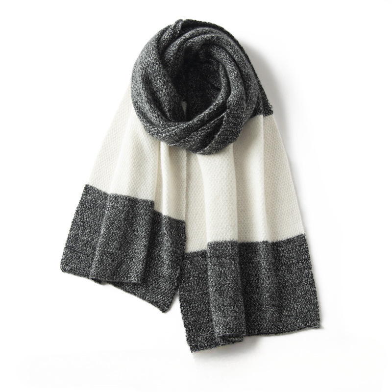 K1561 New autumn and winter cashmere patchwork scarf women's shawl warm versatile neck knitted outer wear