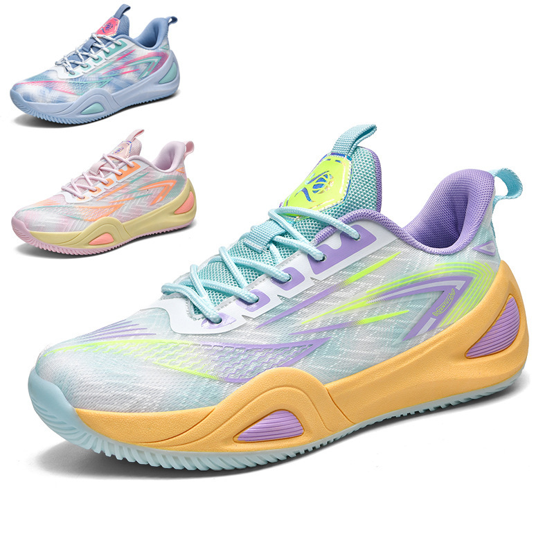 2025 Spring New Basketball Breathable Men's Mesh Sports Women's Running Shoes