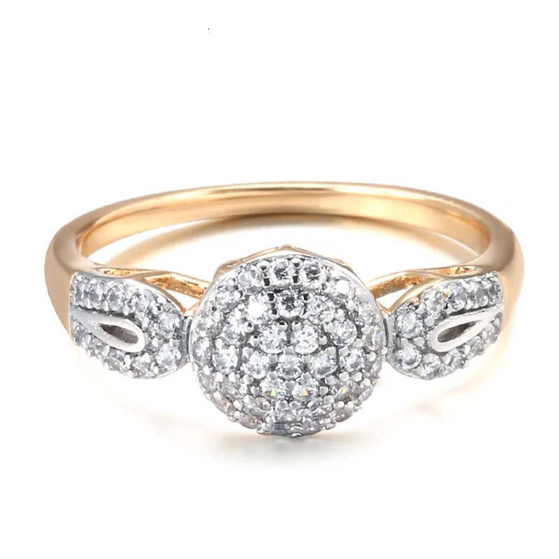 Wedding Ring for Women Elegant Real 18k Rose Gold Original Jewelry Austrian Crystals Gift anillos de para mujer oro 18 k 250729