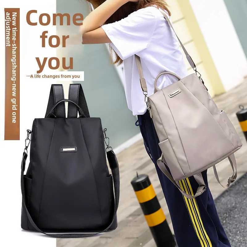 New Womens Fashionable Casual Backpack Multifunctional Backpack Solid Color Detachable Shoulder Strap Travel Shoulder Bag Z250802