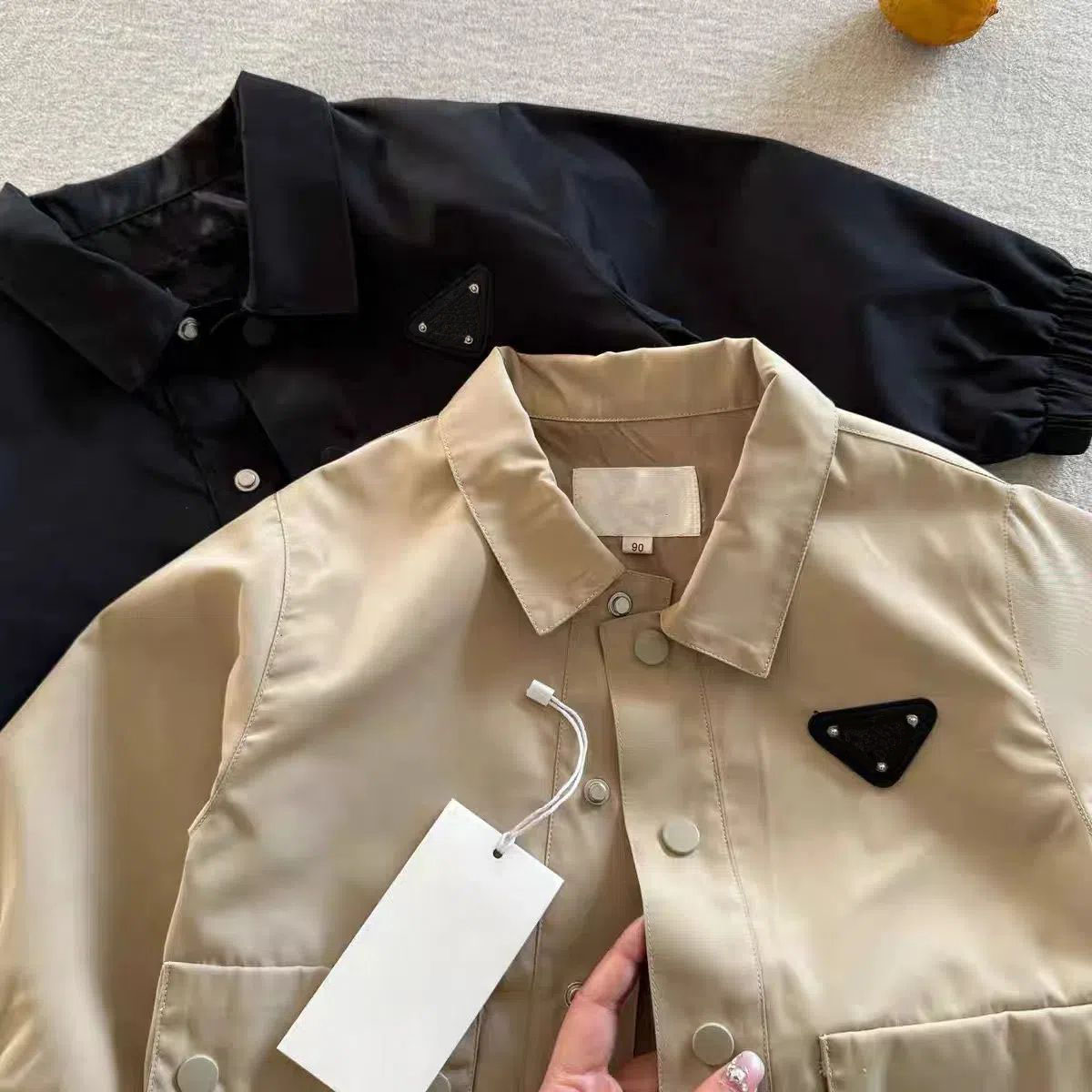 Kid Triangle Designer Jacket Boy Girl Baby Outerwear Jackets Luxury Thick Warm Outwear Coats Children Parkas Fashion Classic Parkas L251104-image-1083256117