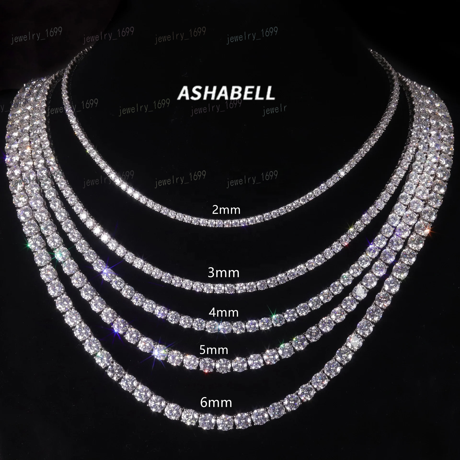 High Quality S925 Silver Moissanite Zircon Tennis Chain MenS Bracelet Necklace Wholesale Premium Luxury Punk Hip Hop Style