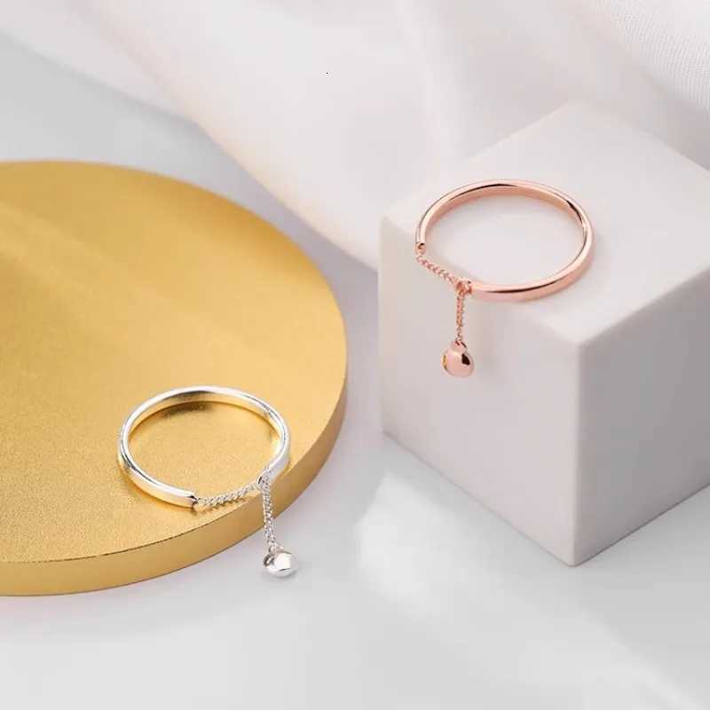Chain Tassels Ring Adjustable Simple Korean Fashion Womens Party Ring Finger Korean Silver Color Jewelry XJ250802
