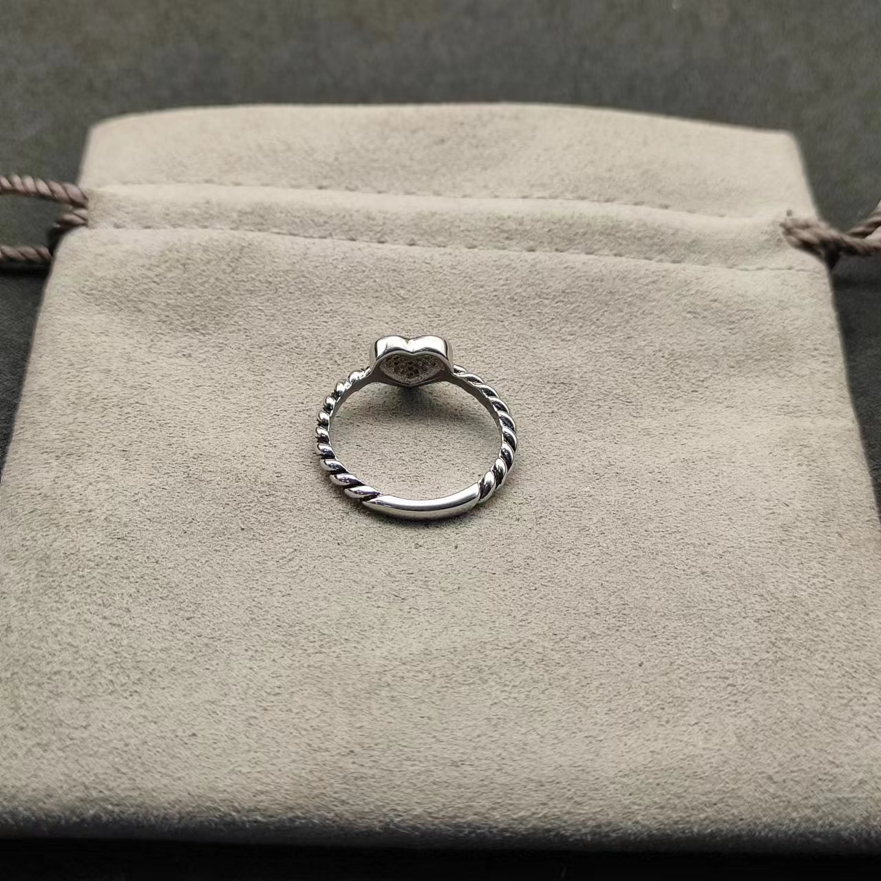 925 Sterling Silver New Heart Full Diamond Ring Neutral Classic Fashion Simple Personality Retro Trend Luxury Jewelry Party Gift