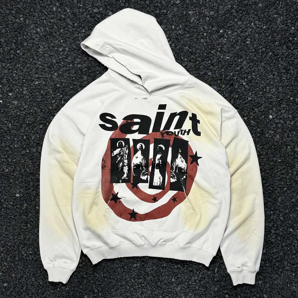 Yao Fashion Saint Of Michael Streetwear Vintage Graphics Print Hooded Men Clothing HipHop Y2k Pullover Sweatshirt For Men X250802