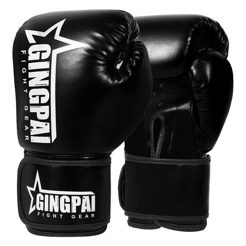 Boxing Gloves Professional Boxing Gloves Men Training Fighting Gloves PU Leather Breathable Karate Kickboxing Muay Women 6 10oz XJ250802