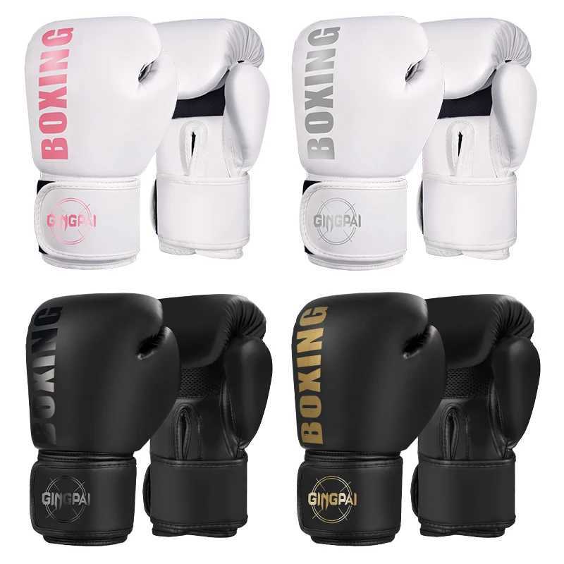 igh Quality sh 8 10 12oz Boxing Gloves PU Leather Muay Thai Guantes De Boxeo Free Fight MMA Sandbag Training Glove For Men Women XJ250802