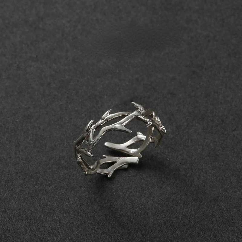 Punk Irregular Couple Rings Retro Hip-hop Personality Adjustable Finger Ring for Men Women Couples Fashion Jewelry Gifts XJ250802