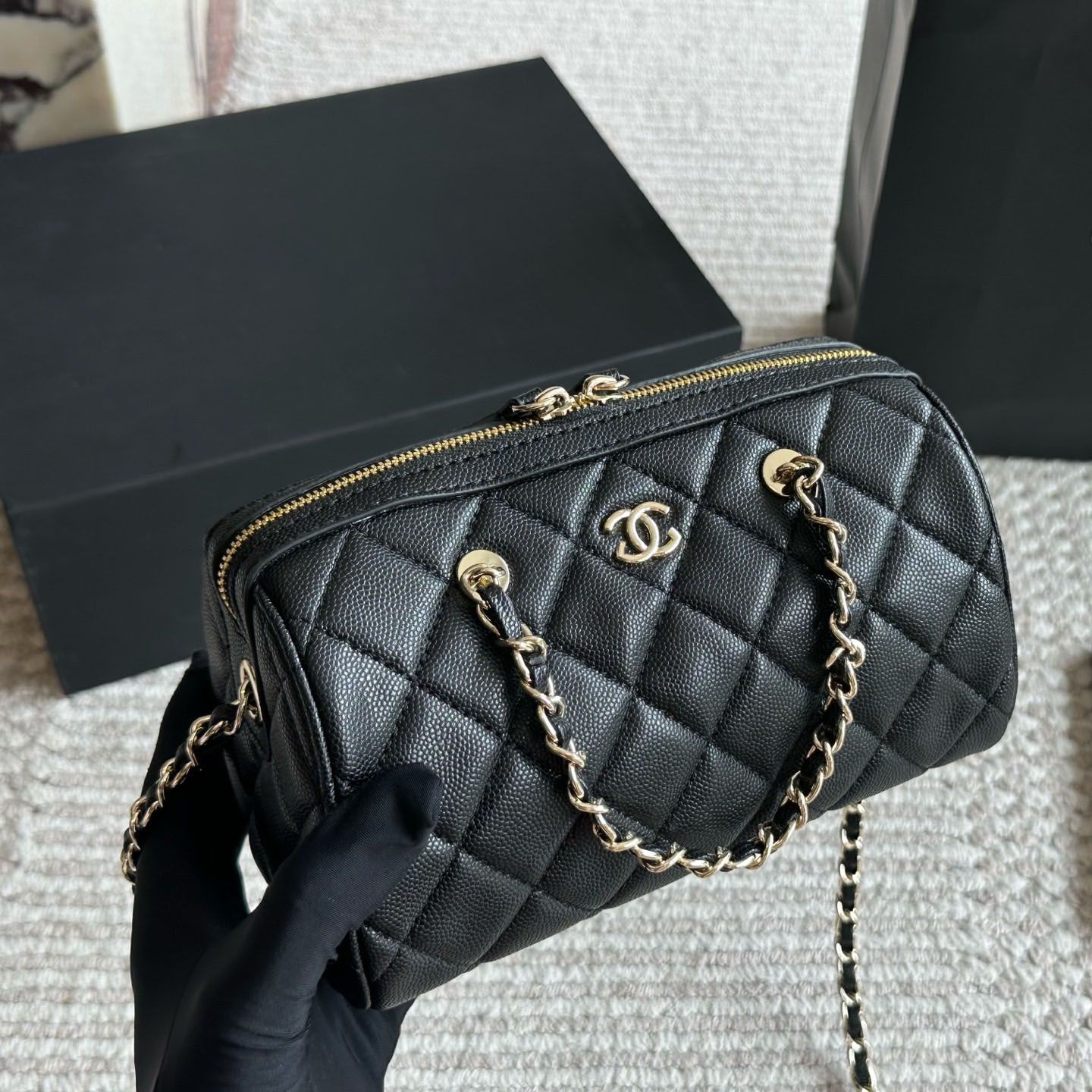designer bag shoulder bags cavir bag women classic boston bag messenger underarm bag lady purse letter with sheepskin texture leather bag 001