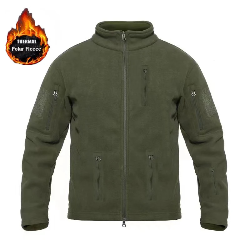 Mens Tactical Hiking Jackets Outdoor Camping Trekking Autumn Fleece Jackets Coats Multi Pockets Work Outwear Climbing Overcoat250801
