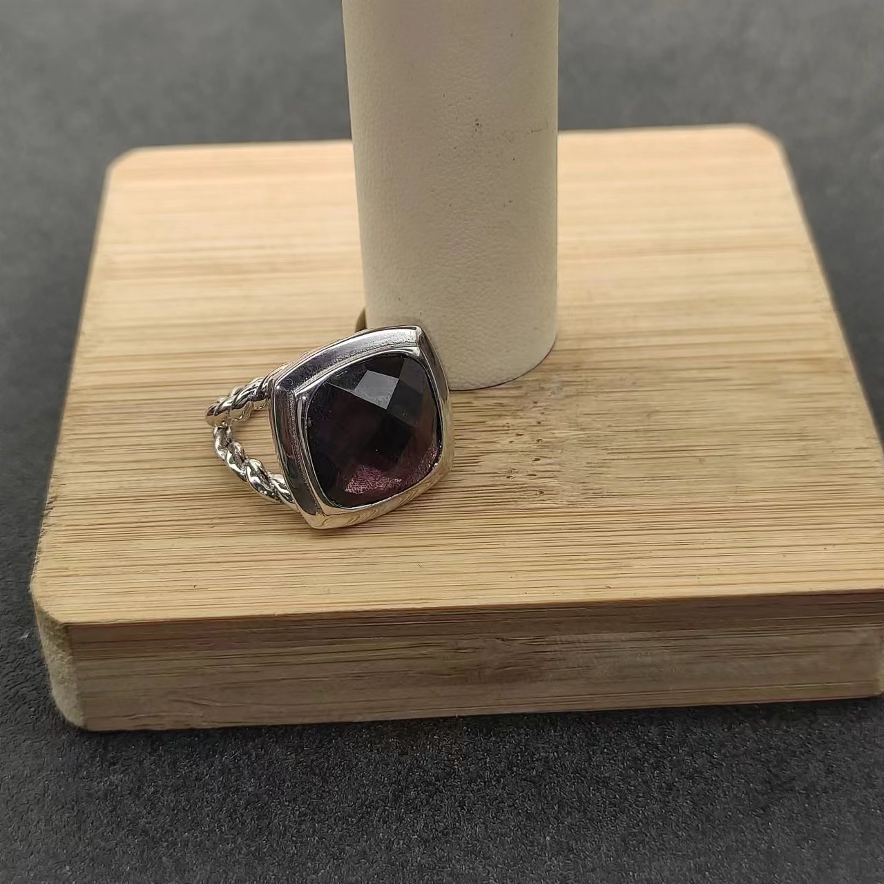 DY Original Holiday Gift 925 Sterling Silver Colored Diamond Jewelry Women's Ring