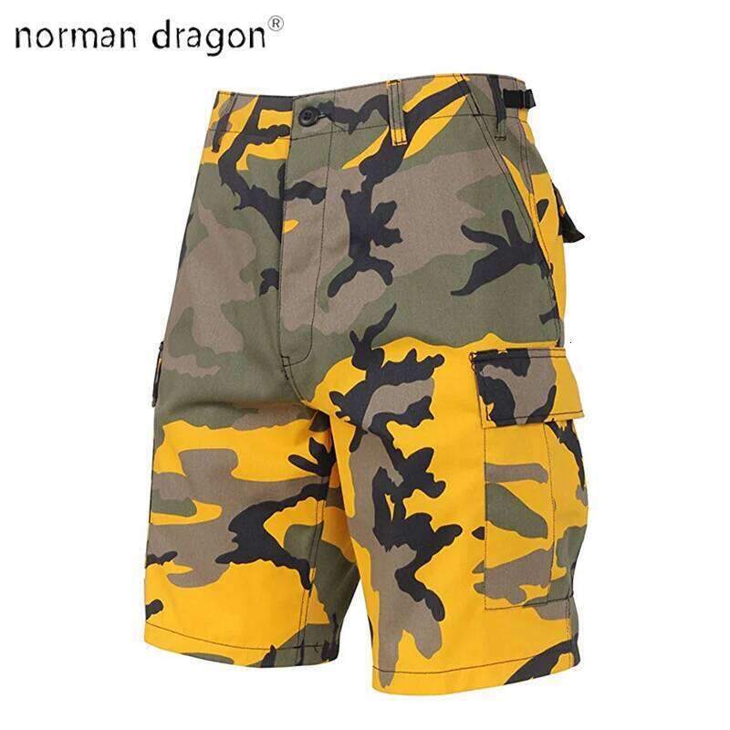 Yellow camo 8 Color Available board short Cool ladies high waist grils women cotton summer clothes workout shorts cargo