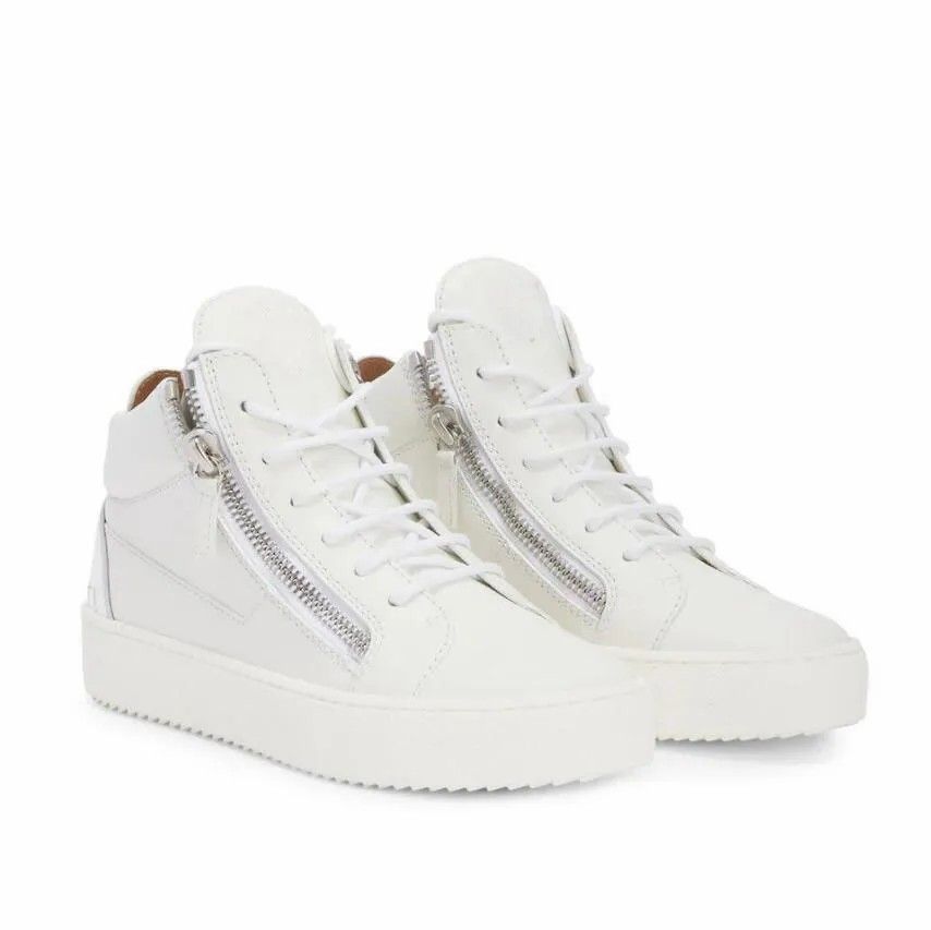 Classic Designers shoes zipper sneaker men casual shoes Frankie camo leather platform sole lace up junior high top man street style sports fashion t