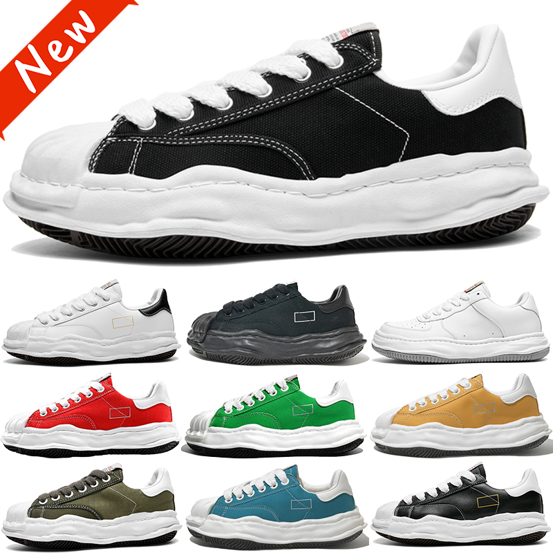 Men Women Fashion Casual Shoes Japan Designer Blakey Sole Canvas sneakers Triple Black Leather White Gold Green Silver Red Mens Womens Outdoor Athle