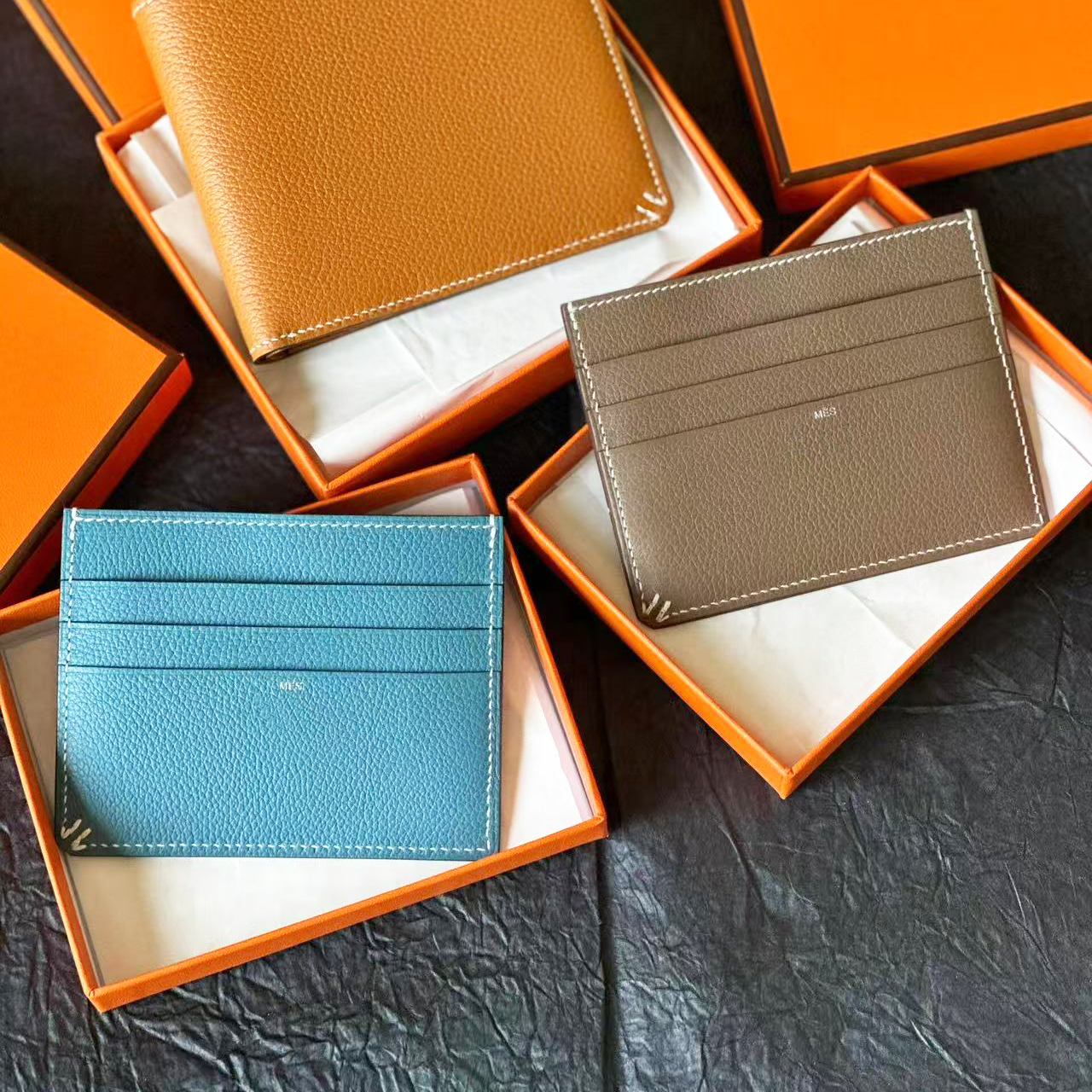 Designer Card holder with orginal box Luxury Cardholder ID Case card holder Pocket Womens mens Genuine leather Wallet passport holders Credit card t