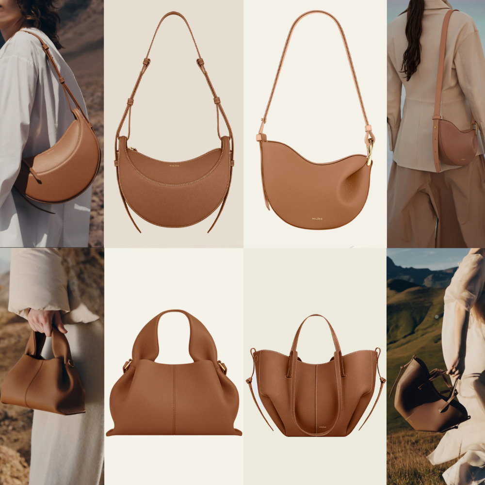 Evening Bags Designer Half Moon Smooth Shoulder Cyme Tote Underarm Fashion Women Tonca Cross Body Bag Mini Purse Textured Leather Hobo Bags AA