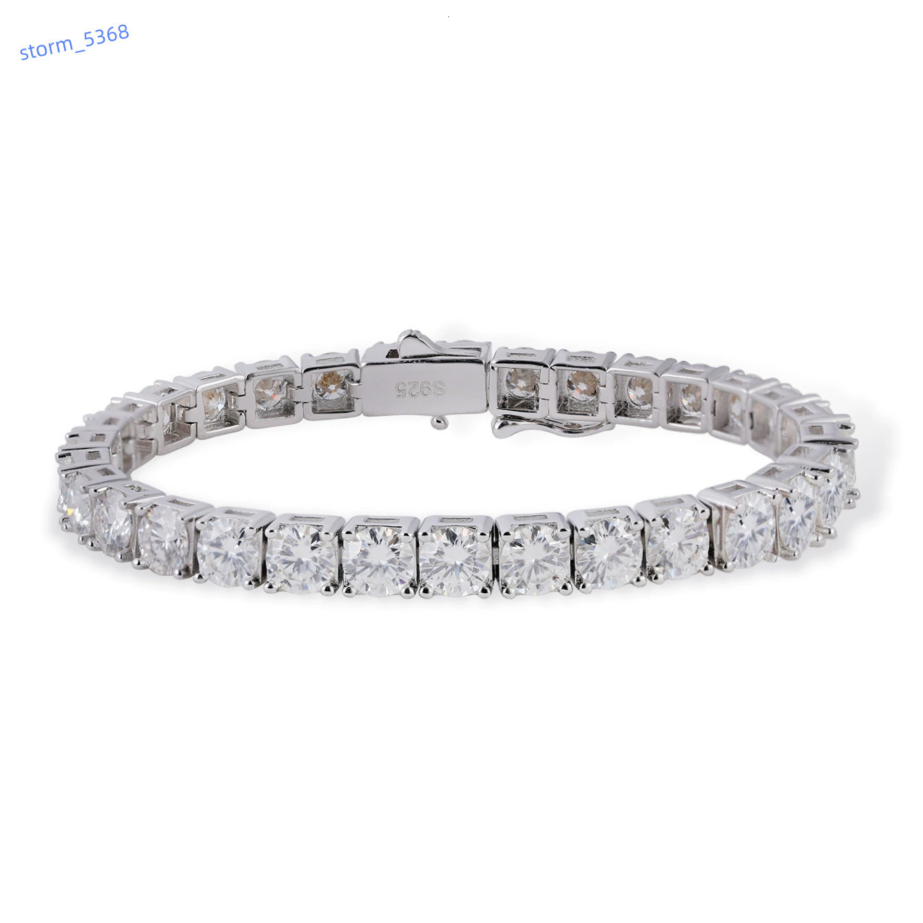 s925 sterling silver moissanite tennis bracelet european and american fashion versatile ins style highend shining jewelry