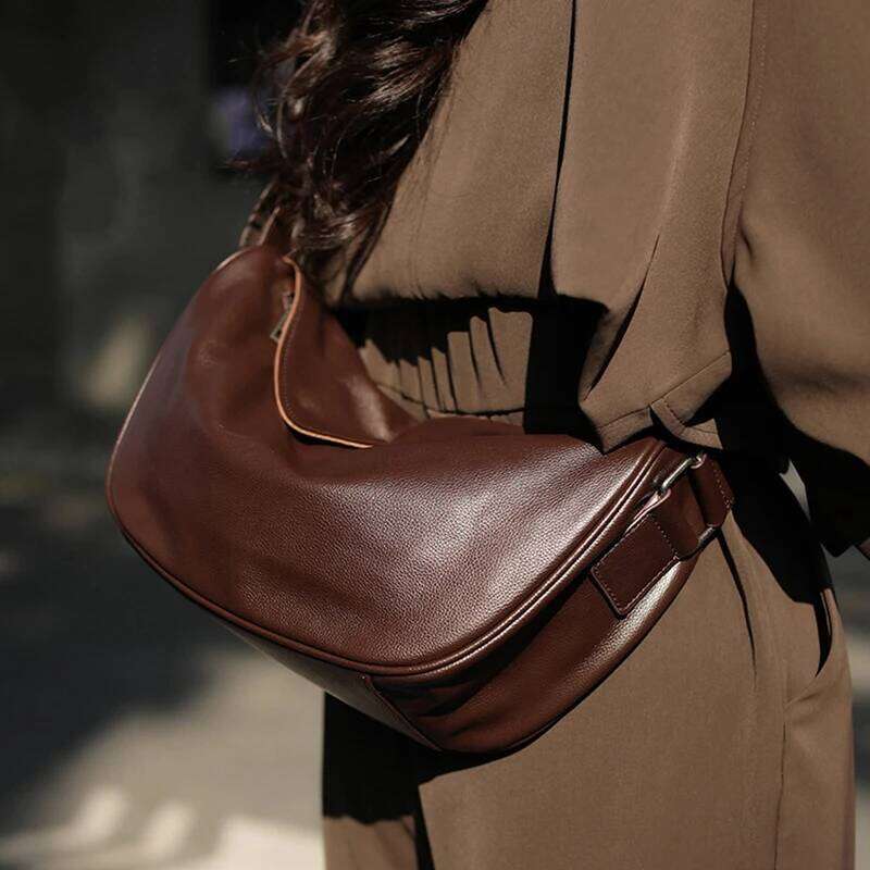 Women's Cow Genuine Leather Handbags Ladies Soft Cowhide Retro Hobos Crossbody Female Fashion Shoulder Bags For Lady 250731