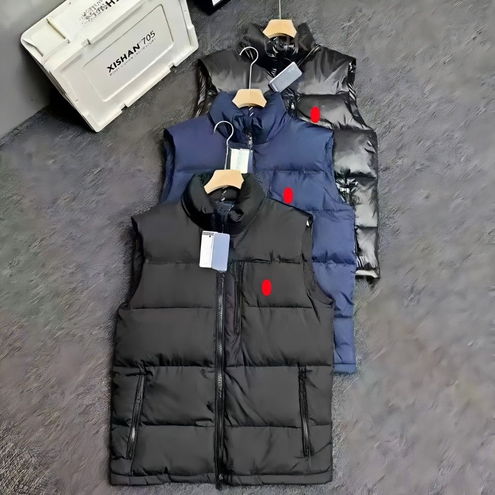Mens Gillet Mens Vest Puffer Vest Mens Body Warmer Designer Polo Vest Zipper White Duck Down Horse Embroidery Polo Bodywarmer Doudoune Sans Manche W