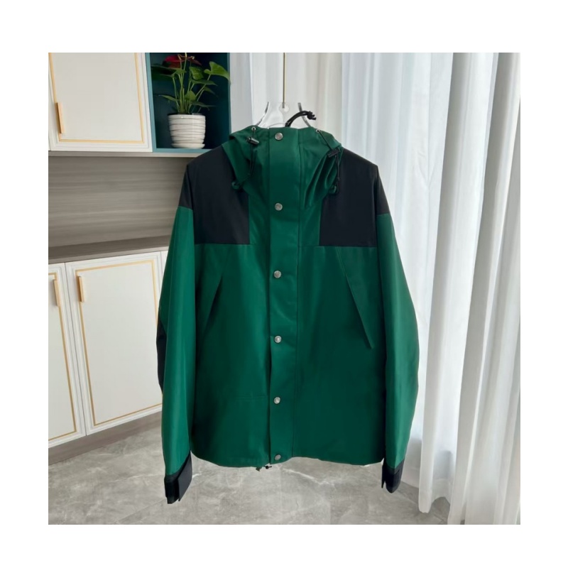 Autumn men designer jackets mens hooded jacket with white letters embroidered spliced outdoor jacket fashion casual loose windproof warm plus fleece