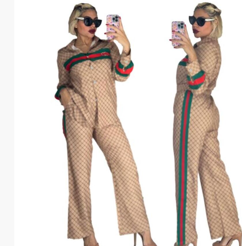 Summer Fashion Tracksuits Women Solid Color Round Neck Short Sleeve T-shirt Printed Wide Leg Pants Casual Two Piece Set