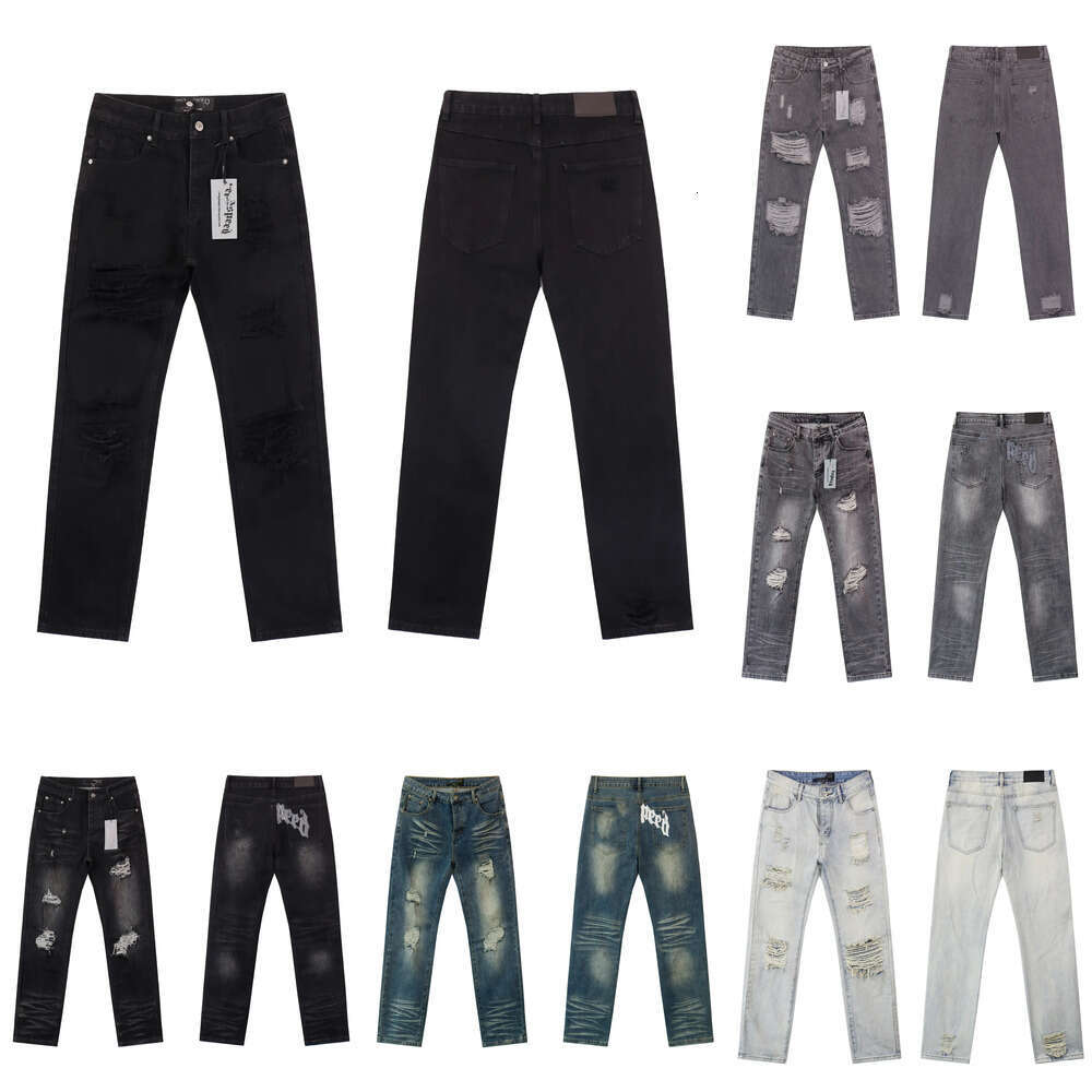 Hot Designer mens jeans godspeeds jeans Casual pants streetwear Washed daily outfit clothes black jeans Stylish High-quality jeans Hip Hop pants Fas