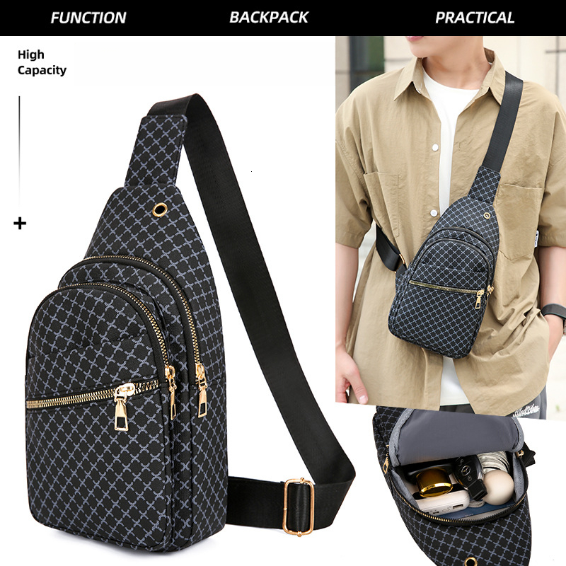 Designer Bag New Chest Bag PU Leather Luxury Bag Sling Bag Casual Sports Travel Single Shoulder Crossbody Bag Large Capacity Storage Phone Bag