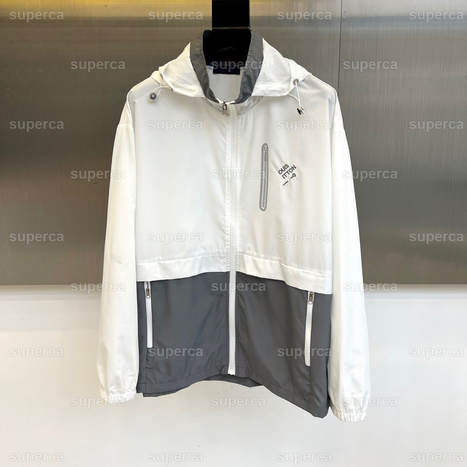 Men's plus size Outerwear Coats nylon Jacket Designer Jacket hoodie hooded casual fashion color stripe printing top quality wild breathable 4g3